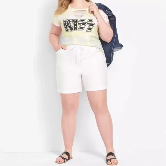 Lane Bryant - Classic Slash-Front Tie-Dye KISS Graphic Tee NWT - Picture 3 of 5